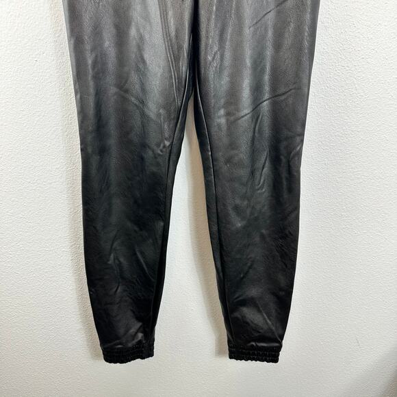 Spanx Leather-Like Joggers Faux Leather Jogger Black Small - Picture 5 of 14